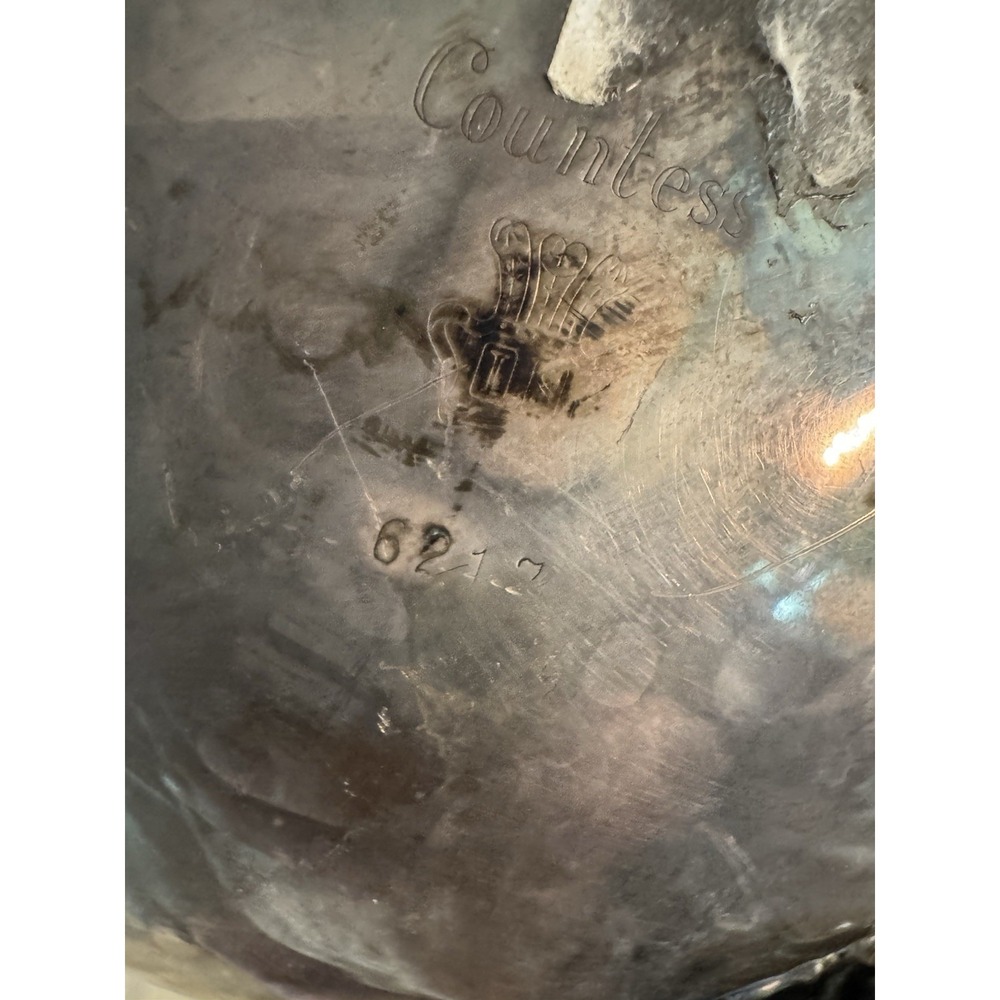 Vintage International Silver Countess Silver Plated Water Pitcher 9" w Ice Lip - Picture 5 of 12